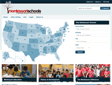 Tablet Screenshot of montessorischools.us